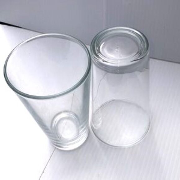 LIBBEY Tall Clear Drinking Tumbler Glasses 16 oz Set of 2 - Picture 3 of 8